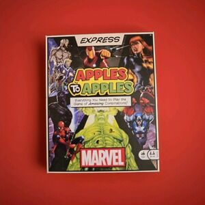 Apples to Apples. Express Marvel Edition Ages 12+. 3 - 4 Players. Card Game New